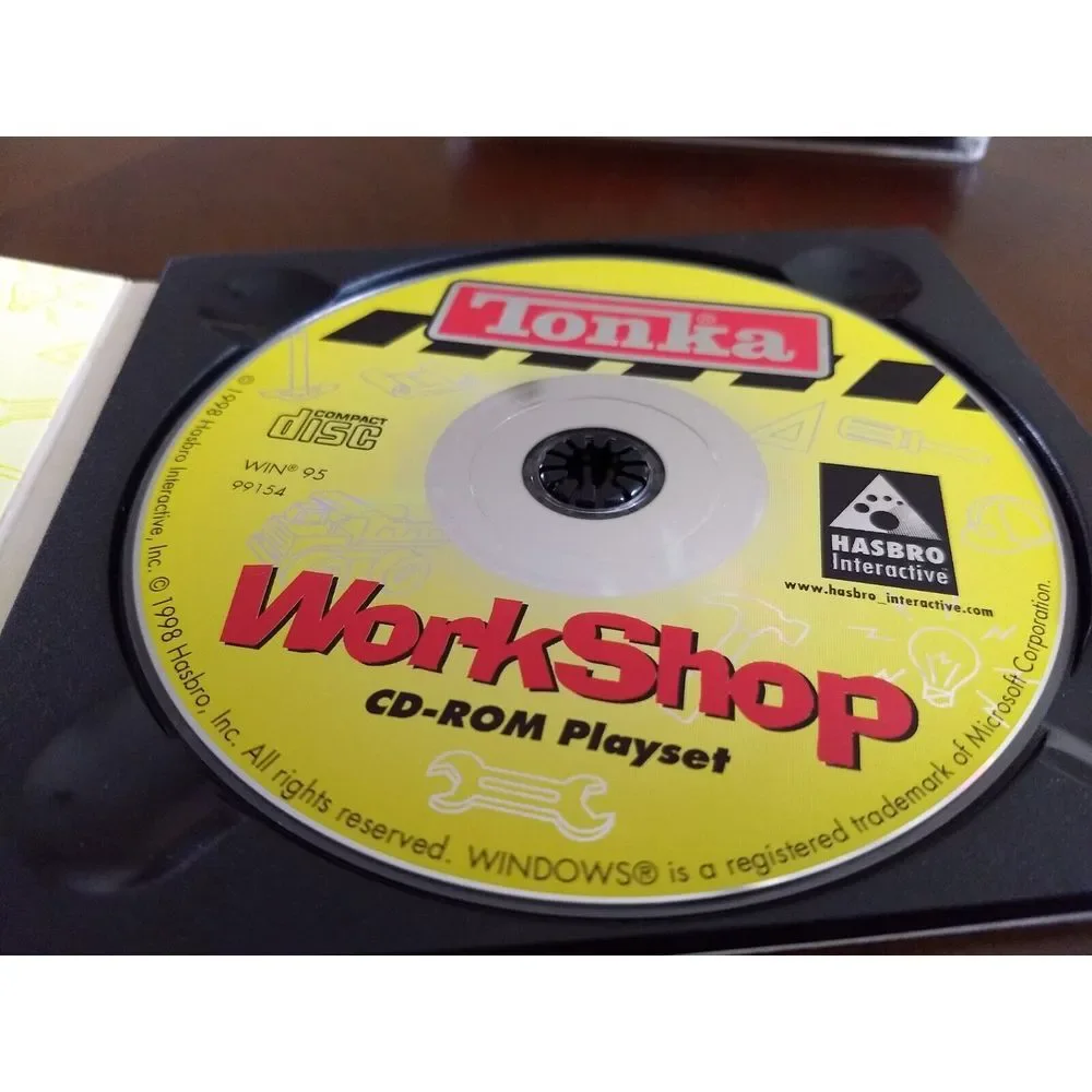 TONKA CD-ROM PC GAME Lot 3 - WORKSHOP RACEWAY SEARCH & RESCUE Hasbro Interactive